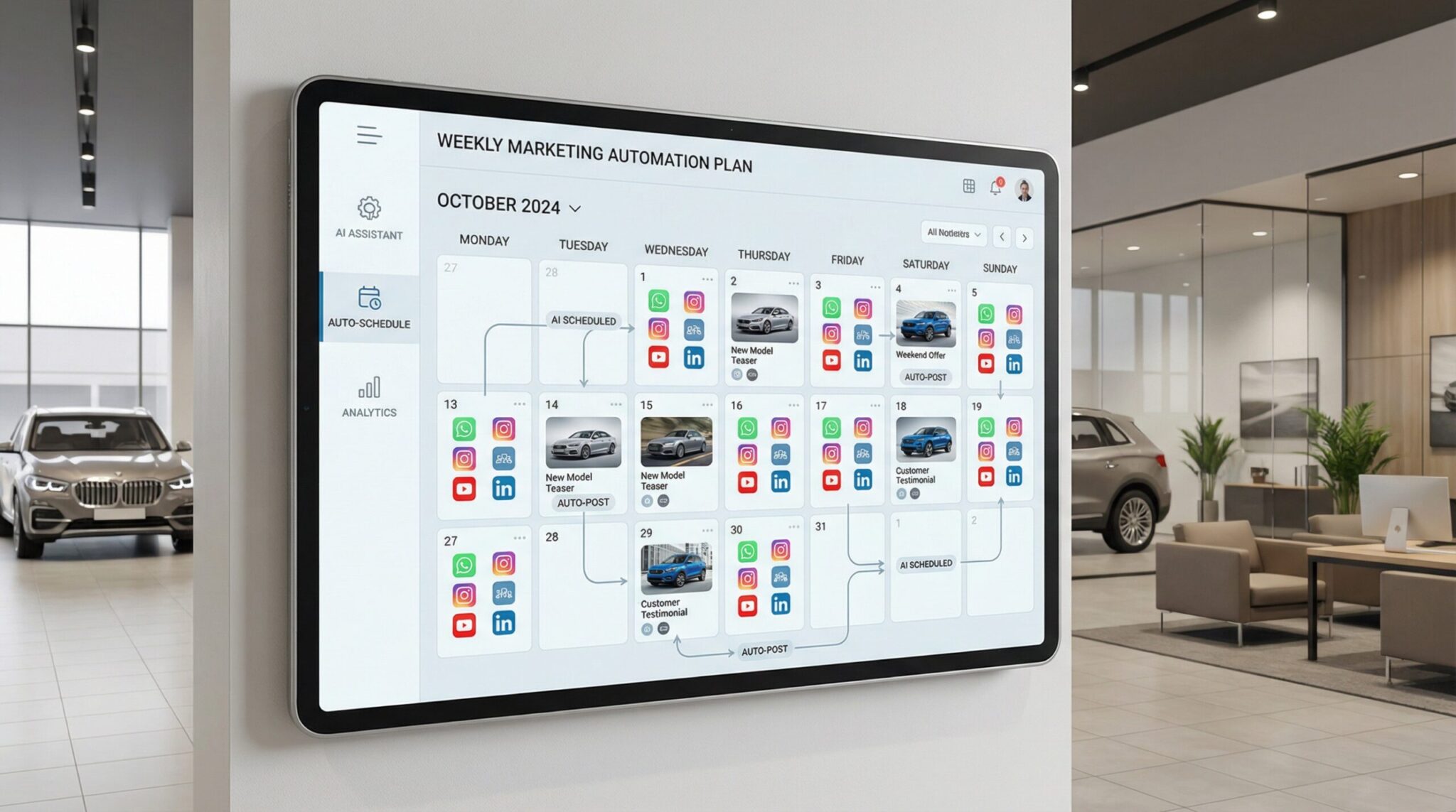 Social-Media-Planung fürs Autohaus – automatisiert posten mit Spinic