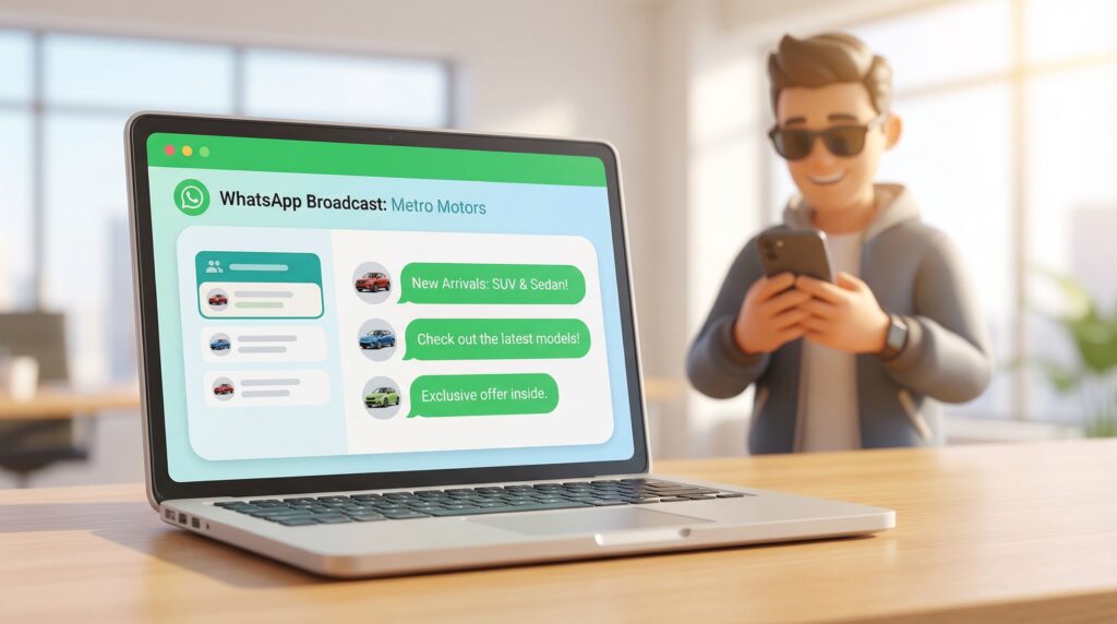WhatsApp Broadcasts für Autohäuser – Kunden direkt informieren