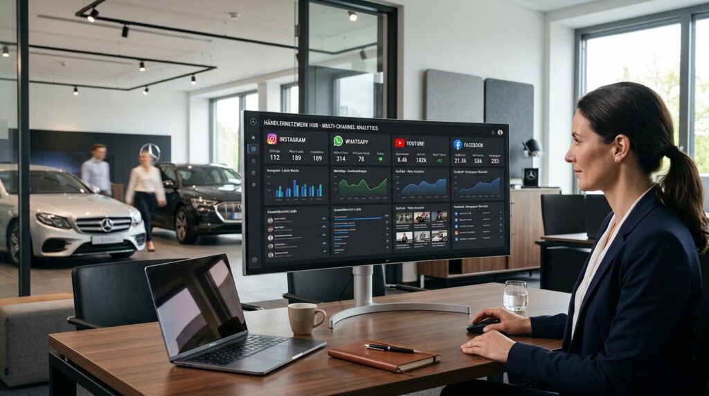 Digitale Kernkanäle für Autohäuser in einer gemeinsamen Übersicht