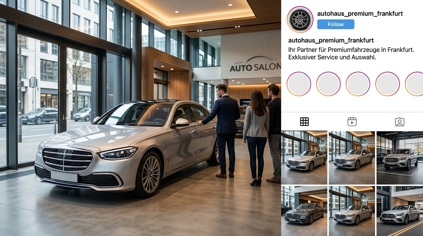 Instagram als Fahrzeug-Sichtbarkeitskanal im Autohaus