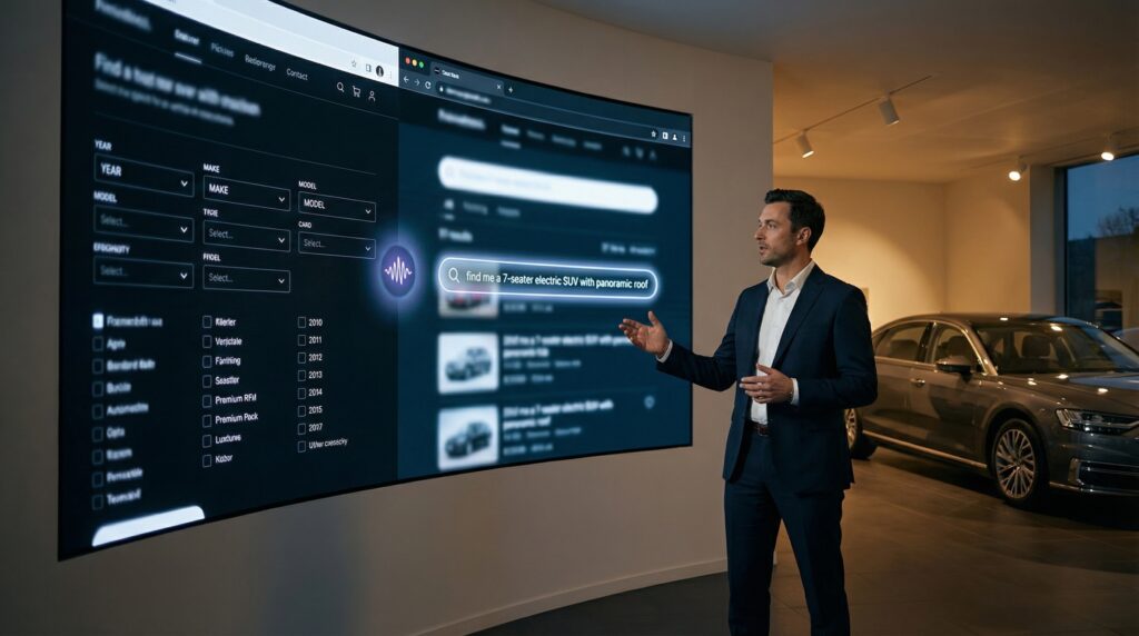 KI-gestützte Fahrzeugsuche vs. klassische Filter im Autohaus
