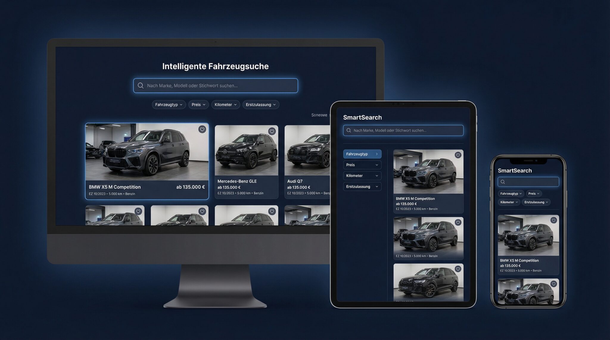 SmartSearch für die Fahrzeugsuche auf der Autohaus-Website