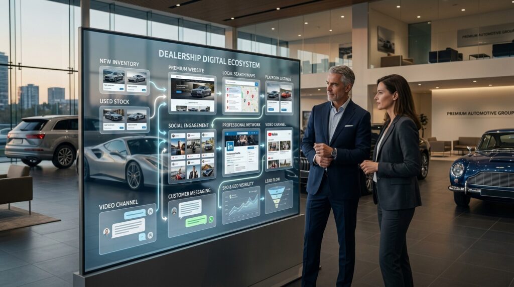 Digitale Präsenz für Premium-Autohäuser: Vertrauen vor der Anfrage