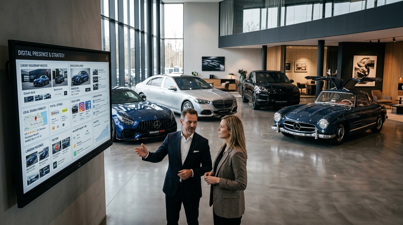 Digitale Präsenz für Premium-Autohäuser: Vertrauen vor der Anfrage