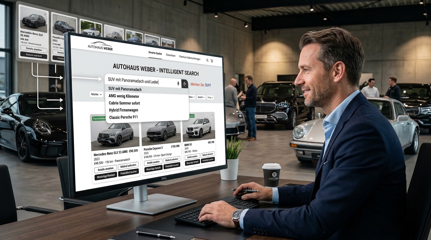 Fahrzeugsuche im Autohaus: Warum Premium-Bestand besser auffindbar sein muss