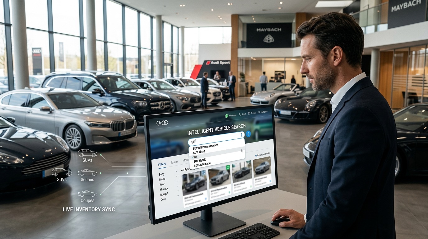 Fahrzeugsuche im Autohaus: Warum Premium-Bestand besser auffindbar sein muss