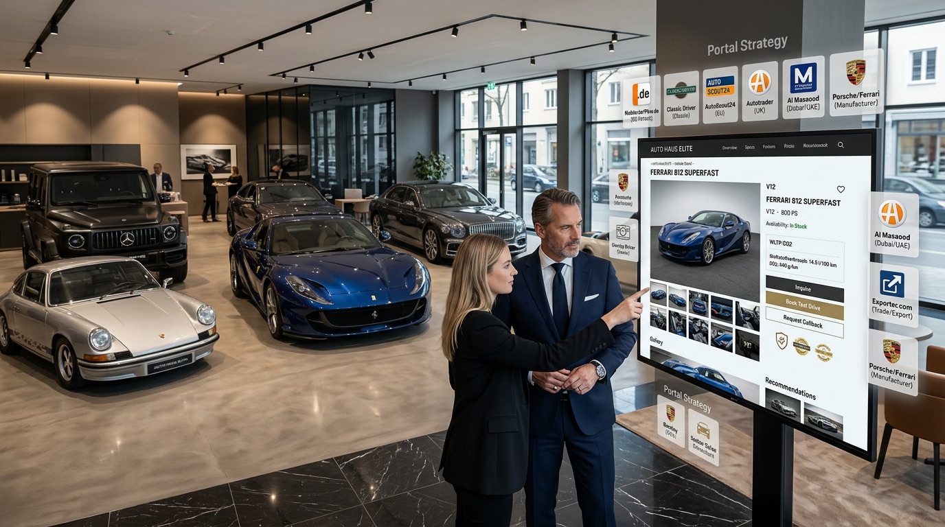 High-End Fahrzeuge online verkaufen: Website für Premium-Autohäuser