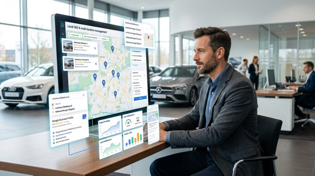 Lokale SEO für Autohäuser: Warum Standortseiten mehr leisten müssen
