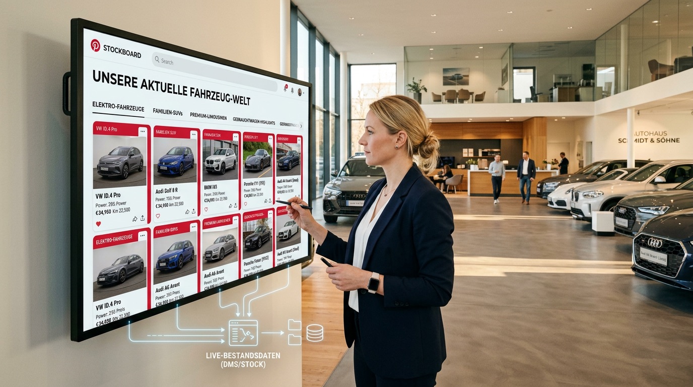 Pinterest für Autohäuser: Fahrzeuge aus dem Bestand sichtbar machen