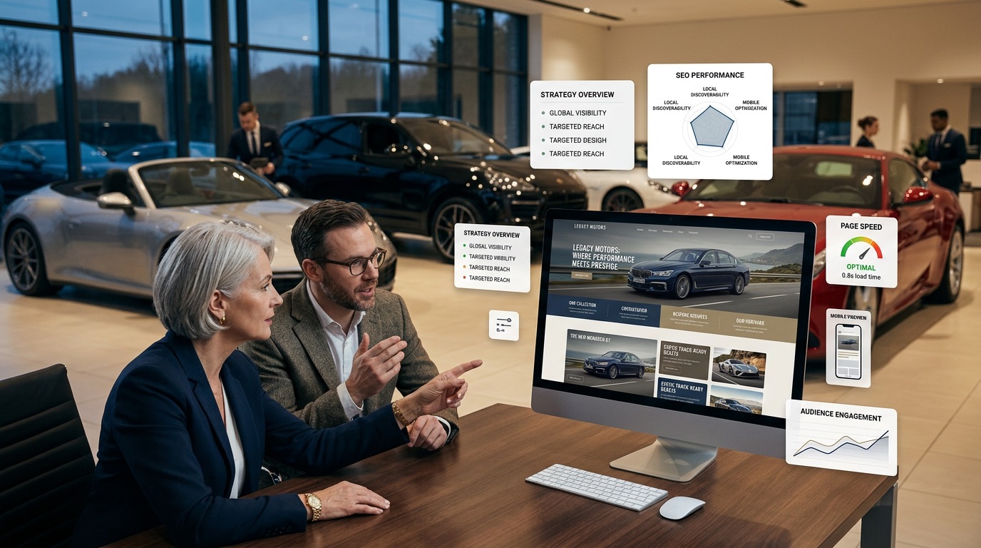 Websites für Premium-Autohäuser: Luxus, Vertrauen und Struktur