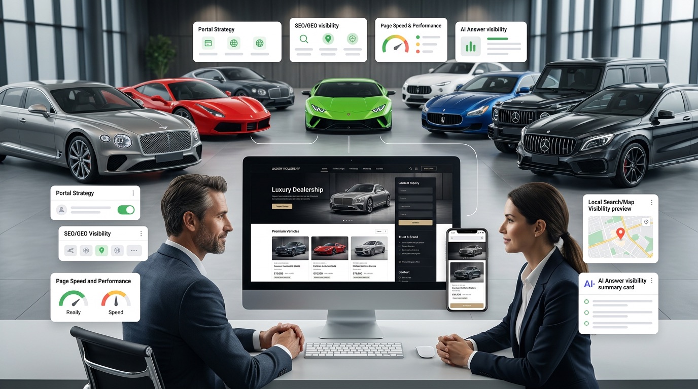Websites für Premium-Autohäuser: Luxus, Vertrauen und Struktur