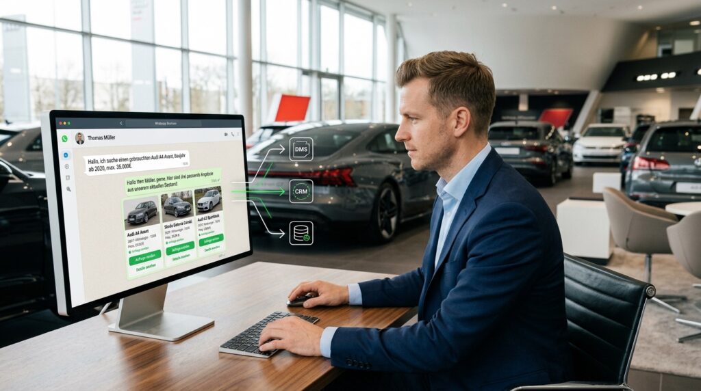 WhatsApp-Katalog für Autohäuser: Fahrzeuge automatisch zeigen