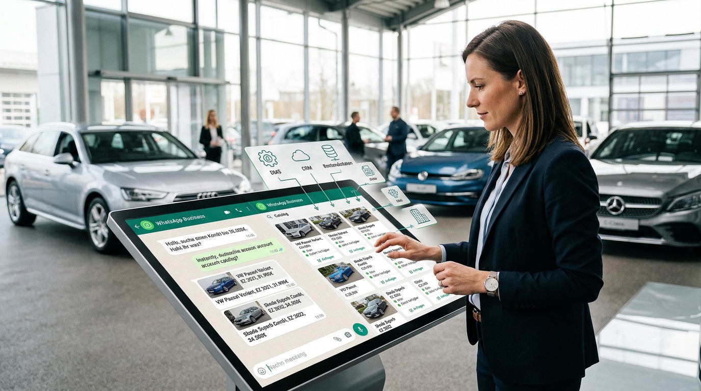 WhatsApp-Katalog für Autohäuser: Fahrzeuge automatisch zeigen