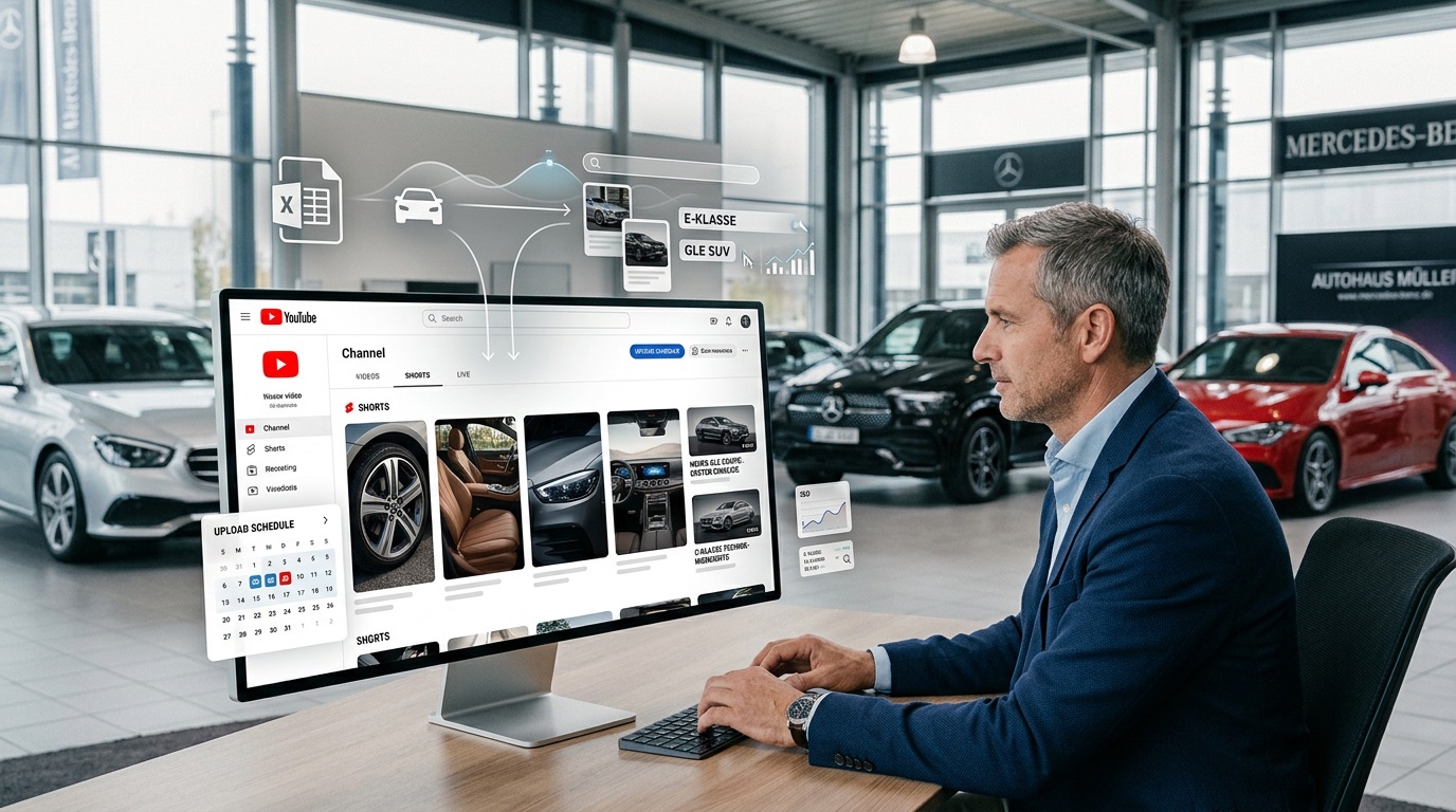 YouTube für Autohäuser: Fahrzeugbestand regelmäßig sichtbar machen