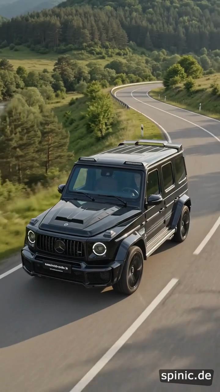 Mercedes G 63 AMG in vertikaler Fahrszene