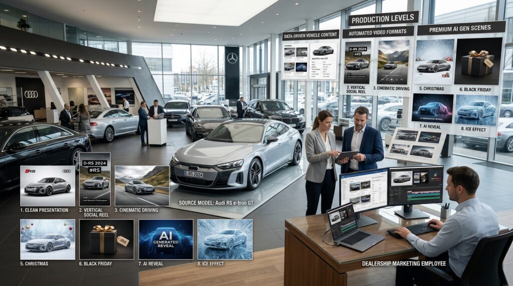 KI-Creatives für Autohäuser: Videos, Reels & AI Content