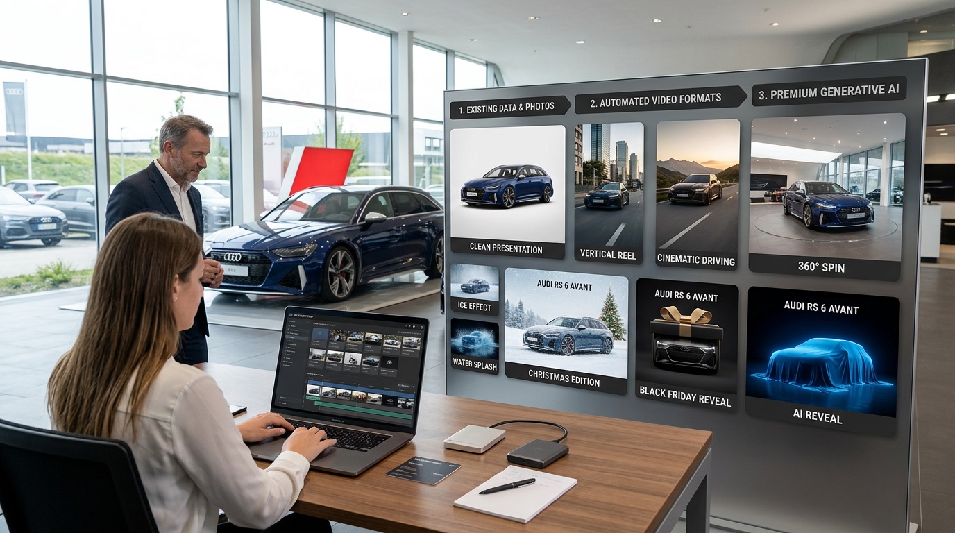 KI-Creatives für Autohäuser: Videos, Reels & AI Content