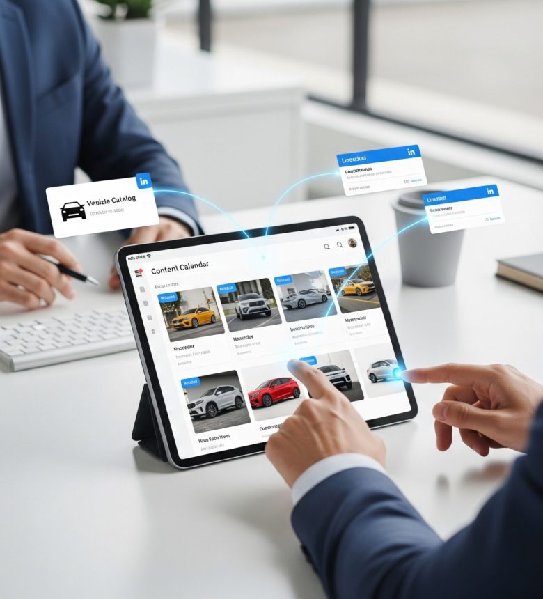 LinkedIn automatisieren: Fahrzeugcontent nach Plan posten, Prozesse entlasten und professionelle Sichtbarkeit aufbauen – zentral über die Spinic Admin.